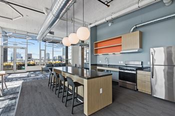 Community lounge with kitchen